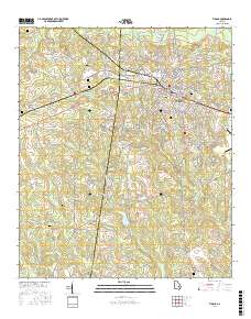 Vidalia 2017 topographic map thumbnail