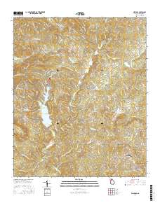 Waleska 2017 topographic map thumbnail