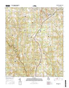 Watkinsville 2017 topographic map thumbnail