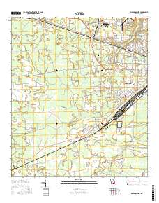 Waycross West 2017 topographic map thumbnail