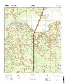 Woodbine 2017 topographic map thumbnail