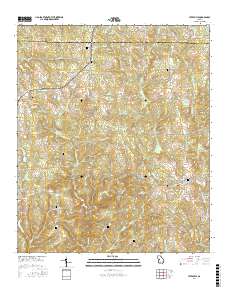 Yatesville 2017 topographic map thumbnail