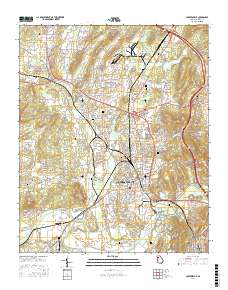 Cartersville 2017 topographic map thumbnail