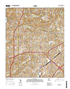 Chamblee 2017 topographic map thumbnail