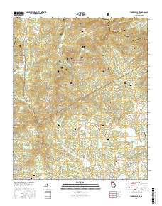 Clarkesville NE 2017 topographic map thumbnail