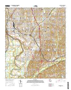 Columbus 2017 topographic map thumbnail