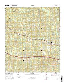 Crawfordville 2017 topographic map thumbnail