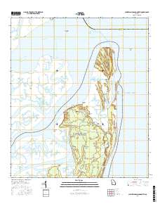 Cumberland Island North 2017 topographic map thumbnail