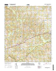 Danielsville South 2017 topographic map thumbnail