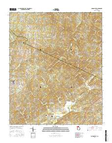 Dawsonville 2017 topographic map thumbnail