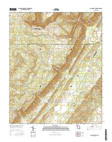 Dougherty Gap 2017 topographic map thumbnail