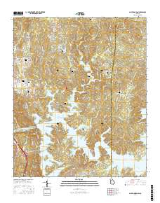 Allatoona Dam 2017 topographic map thumbnail