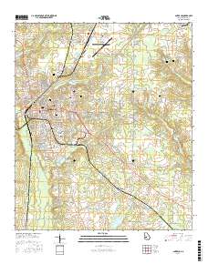 Americus 2017 topographic map thumbnail