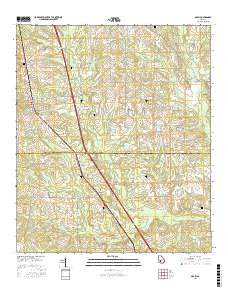 Arabi 2017 topographic map thumbnail