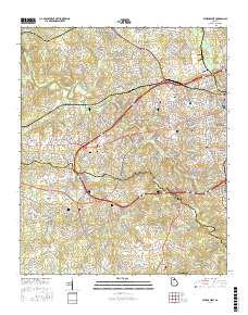 Athens West 2017 topographic map thumbnail