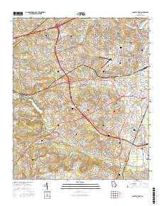 Augusta West 2017 topographic map thumbnail