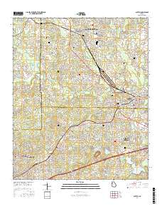 Austell 2017 topographic map thumbnail