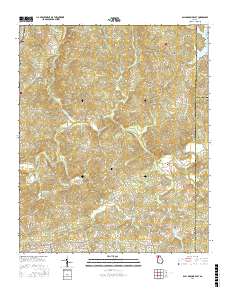 Ball Ground East 2017 topographic map thumbnail