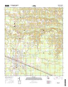 Baxley 2017 topographic map thumbnail