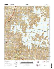 Buford Dam 2017 topographic map thumbnail