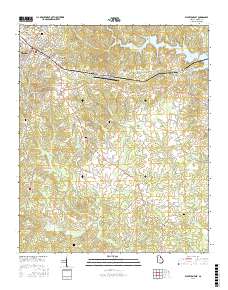 Elberton East 2017 topographic map thumbnail