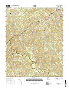 Elberton West 2017 topographic map thumbnail