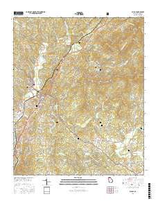 Ellijay 2017 topographic map thumbnail