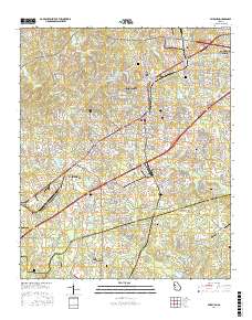 Fairburn 2017 topographic map thumbnail
