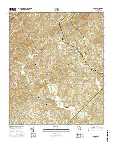 Gillsville 2017 topographic map thumbnail