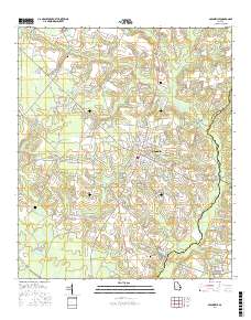 Glennville 2017 topographic map thumbnail