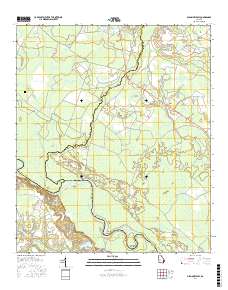 Glennville SW 2017 topographic map thumbnail