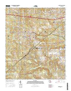 Grovetown 2017 topographic map thumbnail