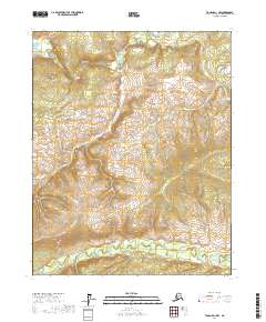 Tanana D-1 NW topographic map thumbnail