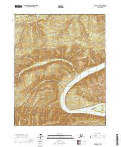Tanana D-1 SE topographic map thumbnail
