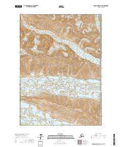 Bering Glacier D-1 NE 2017 topographic map thumbnail