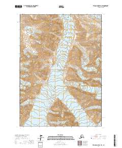 Bering Glacier D-1 SW 2017 topographic map thumbnail