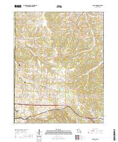 Cabool NW 2017 topographic map thumbnail