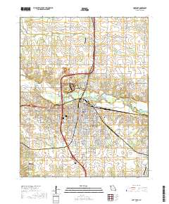Carthage 2017 topographic map thumbnail