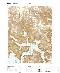 Clarence Cannon Dam 2017 topographic map thumbnail