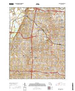 Creve Coeur 2017 topographic map thumbnail