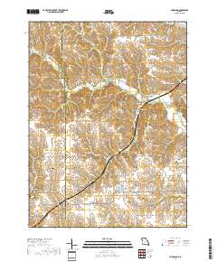 Hurdland 2017 topographic map thumbnail