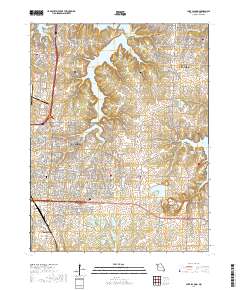 Lake Jacomo 2017 topographic map thumbnail