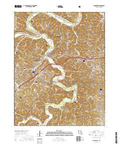 Waynesville 2017 topographic map thumbnail