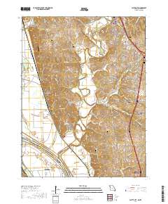 Platte City 2017 topographic map thumbnail