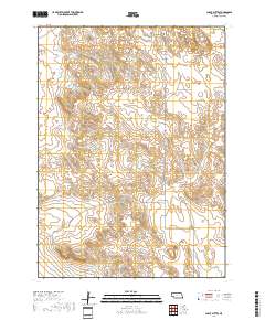 Chalk Buttes 2017 topographic map thumbnail
