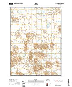 Cottonwood Lake 2017 topographic map thumbnail