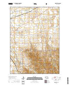 Crow Butte 2017 topographic map thumbnail