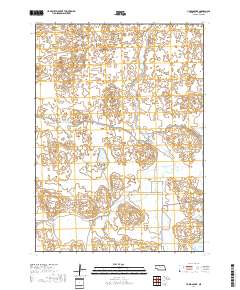 Hudson Lake 2017 topographic map thumbnail