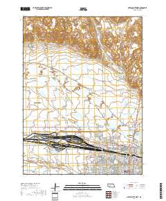 North Platte West 2017 topographic map thumbnail