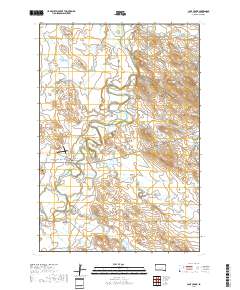 Camp Crook 2017 topographic map thumbnail